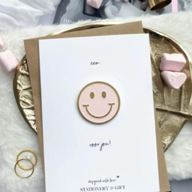 Pin Smile | Voor jou | roze