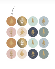 Kadostickers kerst | Lovely trees