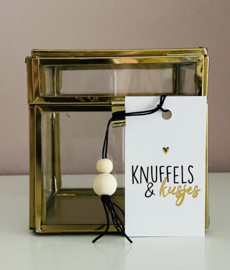 Minikaart | Knuffels & Kusjes + gelukspoppetje