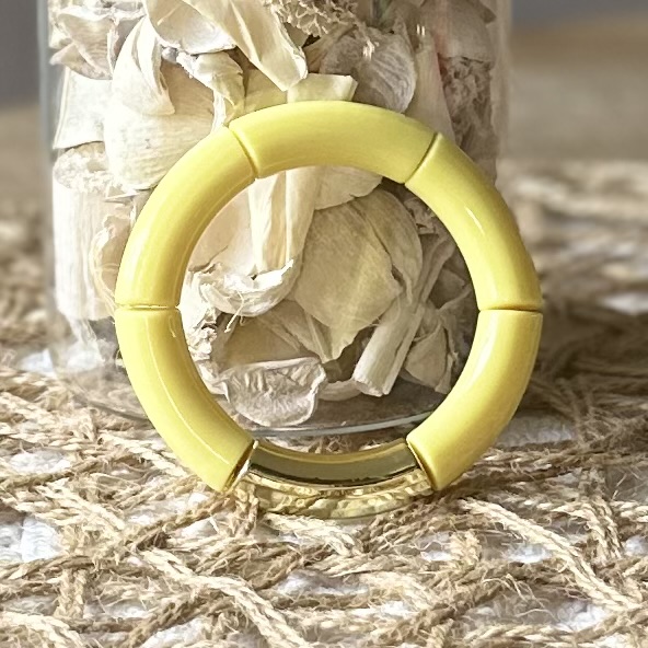 Tube armbanden | Classy basics - Large Glans| Geribbeld