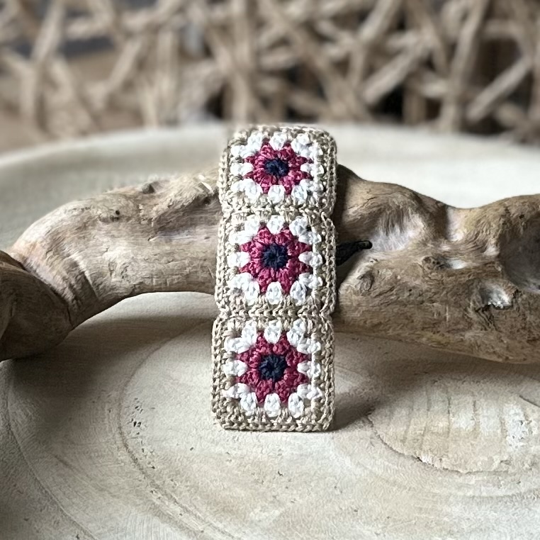 Haarclip | Granny square