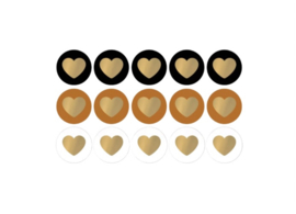 Kadosticker | Lovely Hearts perfect basics gold