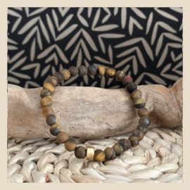 Armband | Tiger eye brown matt 6mm