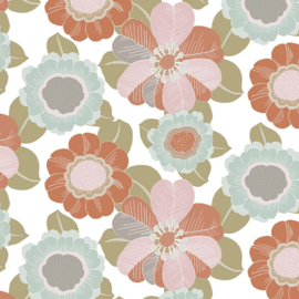 Inpakpapier | Retro flowers