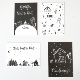 Sinterklaas cadeaukaartjes  | 4 stuks