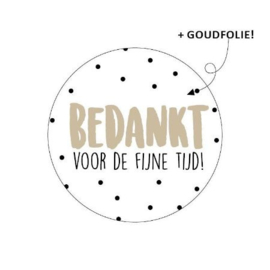 Kadostickers | Bedankt voor de fijne tijd