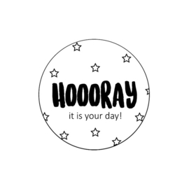 Sticker Hoooray it's your day!