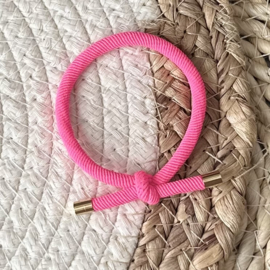 Elastiekjes/armbandjes | Knoop neon
