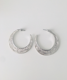 Trendy oorbellen Zilver
