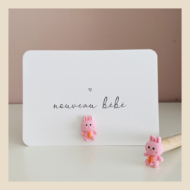 Kaartpin | Pink Rabbit