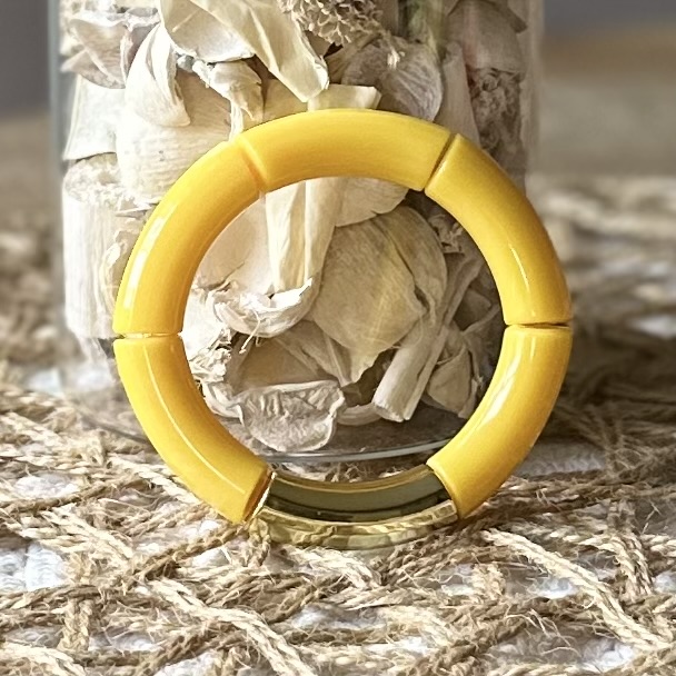 Tube armbanden | Classy basics - Large Glans| Geribbeld