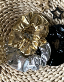 Scrunchies goud/zilver/zwart