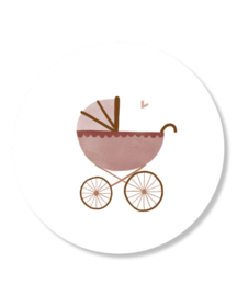 Kadosticker | Kinderwagen rose