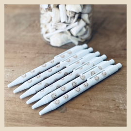 Pen | Smiley-wit/beige