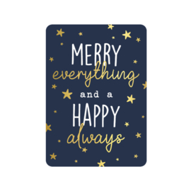 Kerstkaart | Merry everything and a happy always