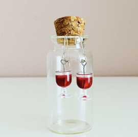 Oorbellen | Wijnglas