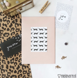 Minikaartje | panterprint