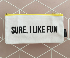 Canvas bag "Sure, I like fun"