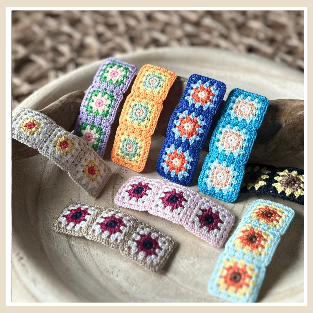 Haarclip | Granny square