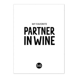 Fles etiket | My favorite partner in wine