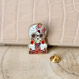 Pin | Boho chic Lady pin