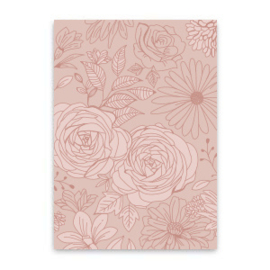 Sieradenkaart | Bloemetjes antique pink