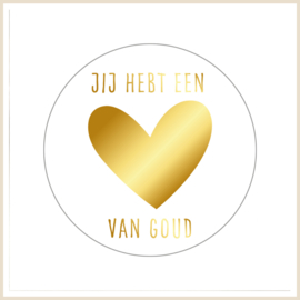 Kadosticker | Jij hebt een hart van goud