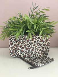 Panter luipaard etui/make-up tas