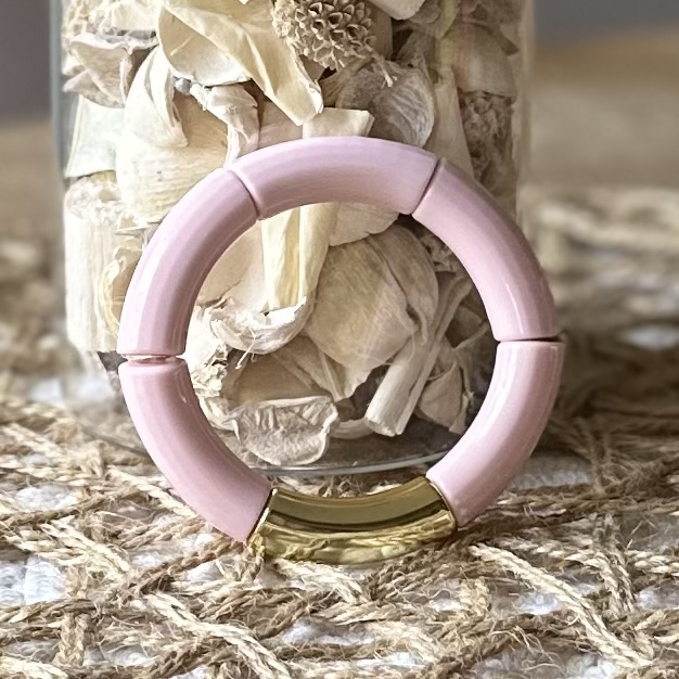 Tube armbanden | Classy basics - Large Glans| Geribbeld