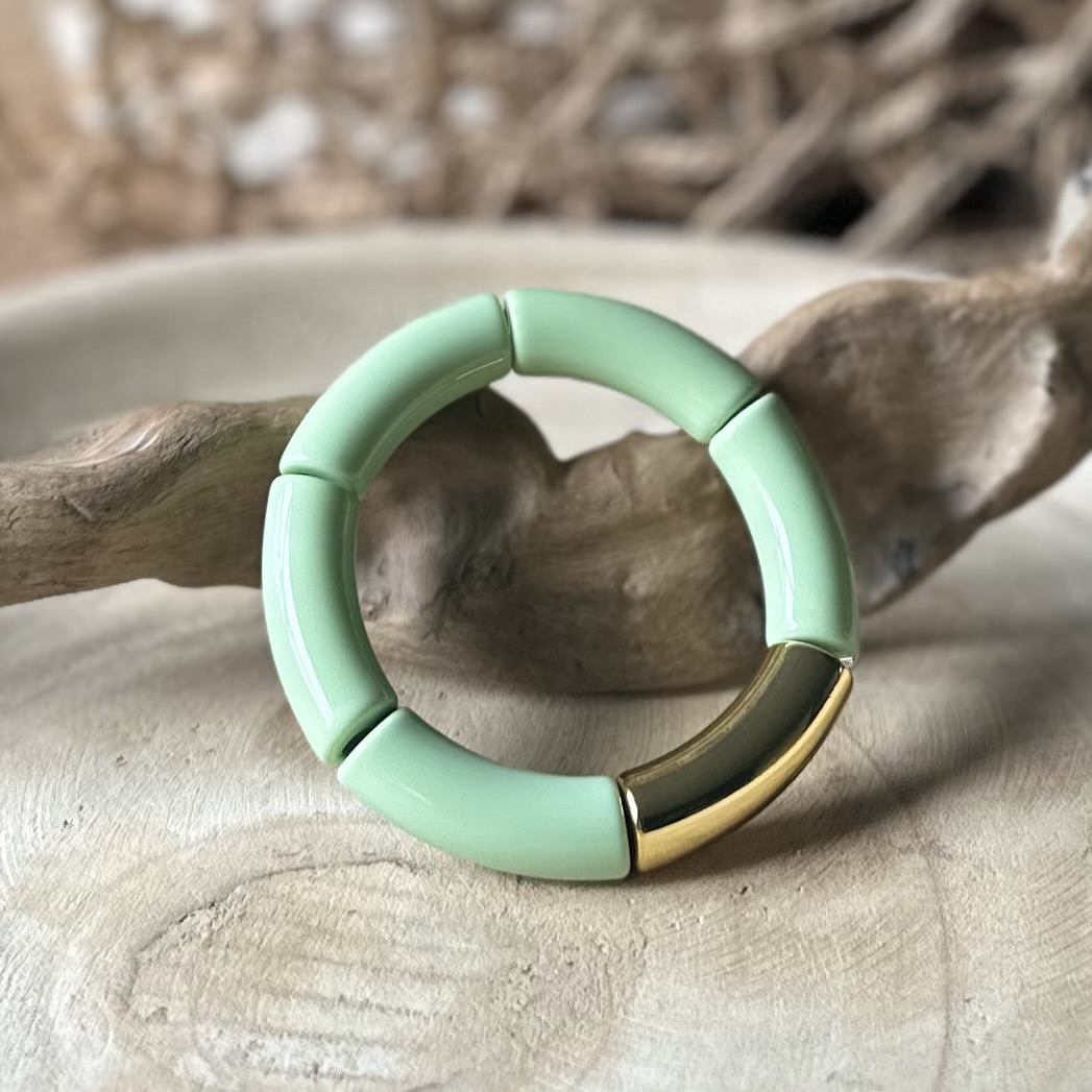 Tube armbanden | Classy basics - Large glans|Pastel