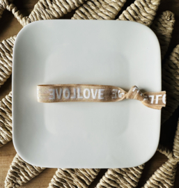 Armbandjes | Elastisch lint LOVE