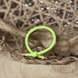 Elastiekjes/armbandjes | Knoop neon