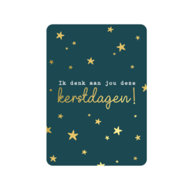 Kerstkaart | Ik denk aan jou deze kerstdagen