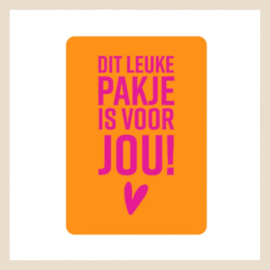 Kaart | Dit leuke pakje is voor jou