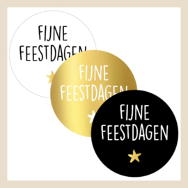Kadostickers | Fijne feestdagen assorti