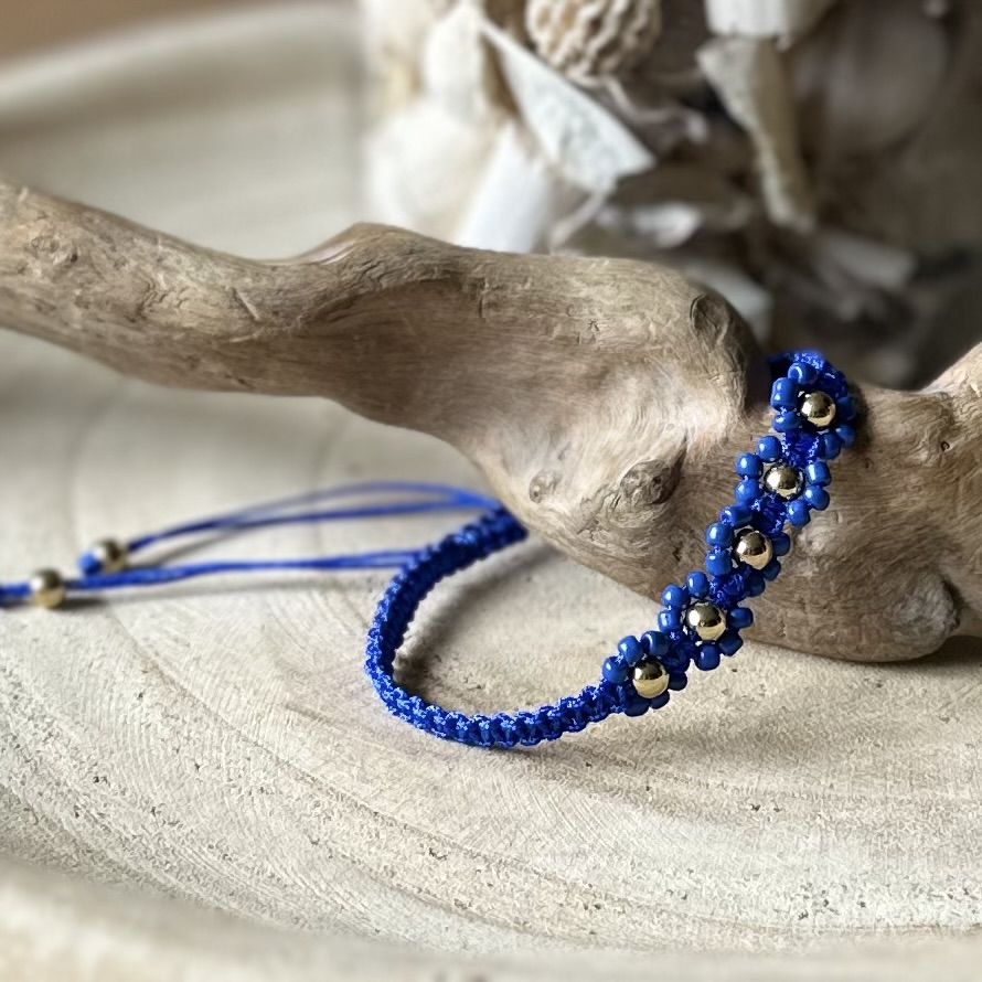 Armbandjes | Gevlochten met bloem