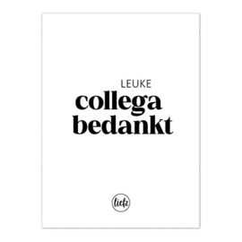 Fles etiket | Leuke collega bedankt
