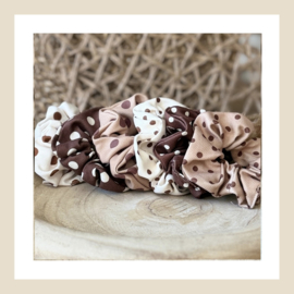 Scrunchies | Mocha Dots