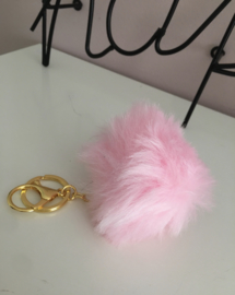 Pompom sleutelhanger