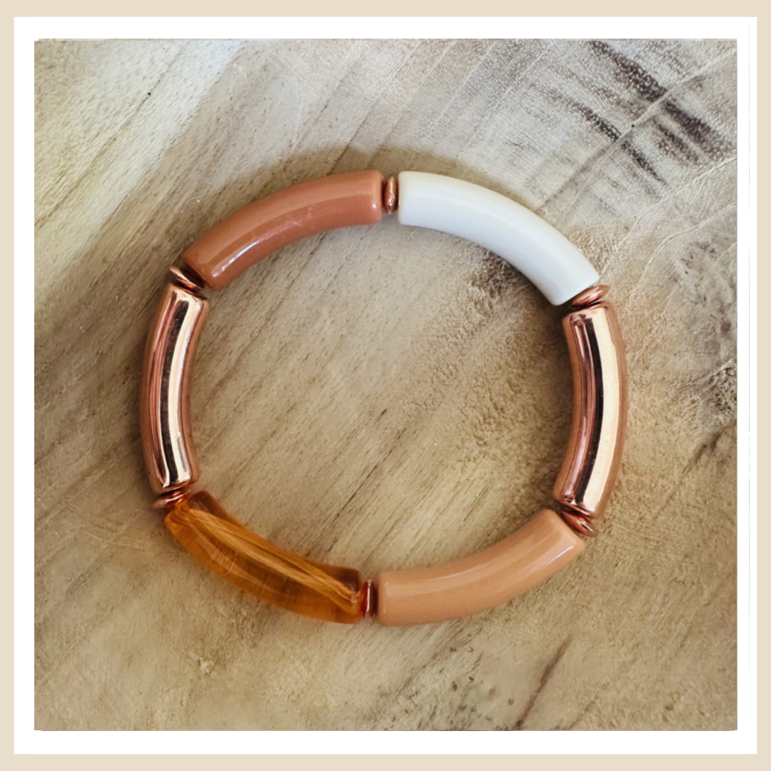 Tube armband | Lovely rosé