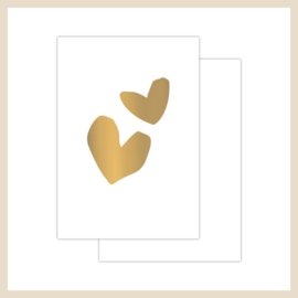 Minikaart | Hart goud
