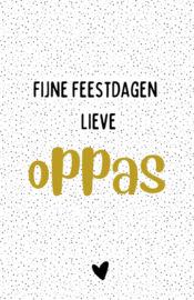 Minikaart | Fijne feestdagen Lieve oppas