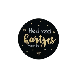 Kadosticker | Heel veel hartjes voor jou