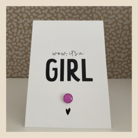 Kaartpin | It’s a girl
