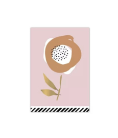 Midikaart | Arts & Crafts Flowers light pink