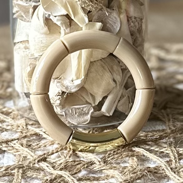 Tube armbanden | Classy basics - Large Glans| Geribbeld