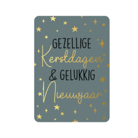 Kerstkaart |Gezellige kerstdagen en een gelukkig nieuwjaar
