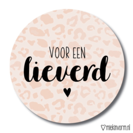 Sticker Voor een lieverd