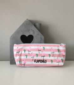 Etui-Flamingo gestreept