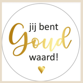 Kadosticker | Jij bent goud waard